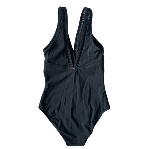 Sea Level Swim Essentials Spliced One-Piece Swimsuit Black Women’s Size 4 - Picture 3 of 6